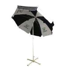 Ice Cream Brand Promot Heat Transfer Print Sun Garden Parasol Portable Rotatable Beach Umbrella